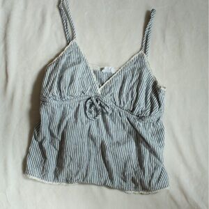 Cotton On Blue and White Striped Camisole